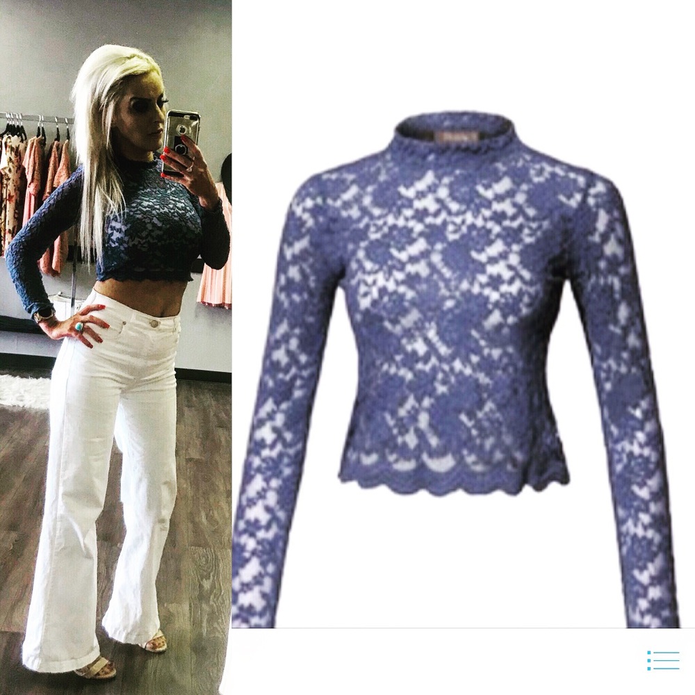 Lace Crop Top Unlined